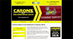 Desktop Screenshot of caronscollision.com