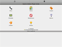 Tablet Screenshot of caronscollision.com